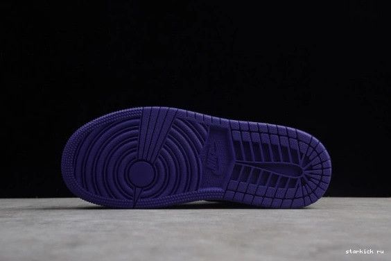 Retro Kid Jordan 'Court  1 OG Air Kids 555088-501 Purple' High 555088-501 0418